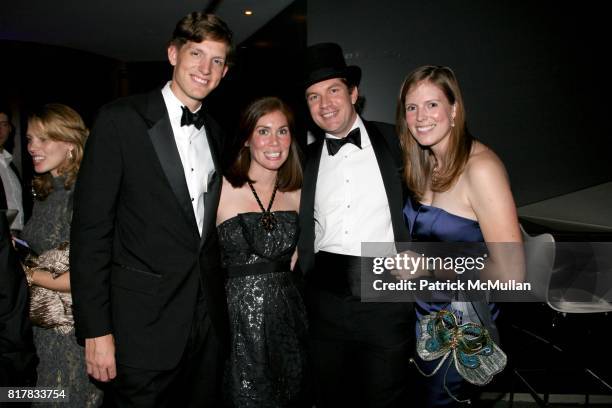 Beau Allen, Caroline Hamilton, David Blais and Sarah Allen attend The Young Patrons of Lincoln Center Masquerade Gala at Alice Tully Hall on October...