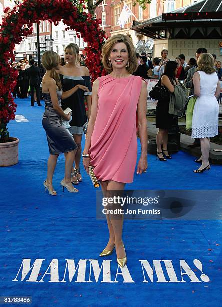 Actress Christine Baranski attends the Mamma Mia! The Movie world premiere held at the Odeon Leicester Square on June 30, 2008 in London, England.