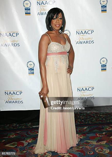 Actress Tichina Arnold attends the 18th Annual NAACP Theater Awards at the Kodak Theater on June 30, 2008 in Hollywood, California.