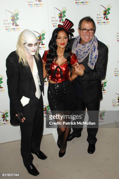 Lucas Grabeel, Kenny Ortega and Nicole Scherzinger attend 35th Anniversary Tribute to the Rocky Horror Picture Show at The Wiltern Theatre on October...