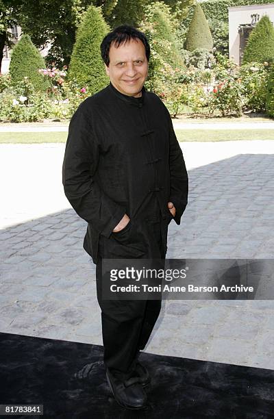 Designer Azzedine Alaia attends Dior '09 Spring Summer Haute Couture fashion show at the Rodin Museum on June 30, 2008 in Paris, France.