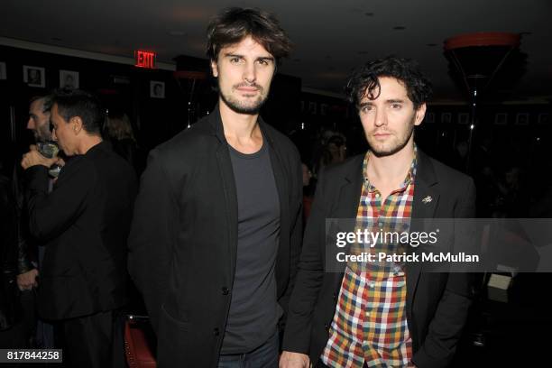 Kane Manera and Vincent Fantauzzo attend THE CINEMA SOCIETY & OC CONCEPT host the after party for "RED" at The Lambs Club at the Chatwal Hotel on...