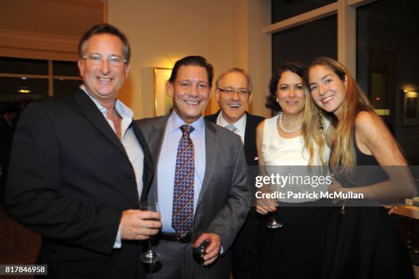 Andrew Kepler, Carlos Picon, Orlando Picon, ? and Karina Correa-Maury attend Aid for AIDS Planning Party for the 2010 MY HERO GALA at Trump World...