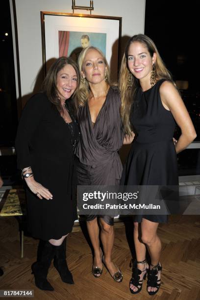 Yaz Hernandez and Karina Correa-Maury attend Aid for AIDS Planning Party for the 2010 MY HERO GALA at Trump World Tower on October 27, 2010 in New...