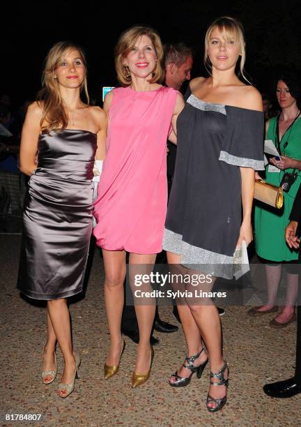 Christine Baranski and her daughters attend the 'Mamma Mia!' World Premiere after party on June 30, 2008 in London, England.