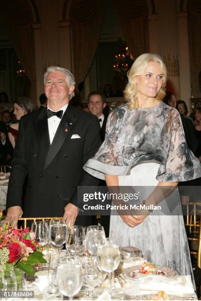 Ed Gallagher and Royal Highness Crown Princess Mette-Marit attend The American-Scandinavian Foundation Gala Dinner Dance at The Plaza Hotel on...