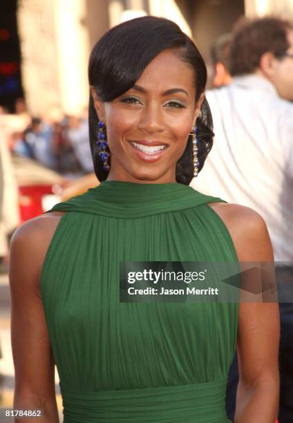 Actress Jada Pinkett Smith arrives to the Premiere of Sony Pictures' 'Hancock' at Grauman's Chinese Theatre on June 30, 2008 in Hollywood,...