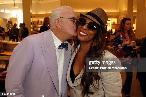 Manolo Blahnik and Donna Summer attend Manolo Blahnik, In Person at Neiman Marcus at Neiman Marcus on October 7, 2010 in Beverly Hills, California.