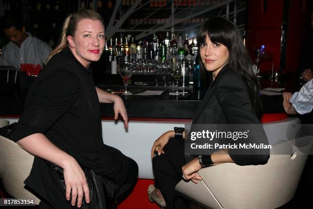 Steffanie Gillstrap and Allison Burton-Parker attend BAR BASQUE at the EVENTI HOTEL Preview Dinner at 839 Avenue of the Americas on October 7, 2010...