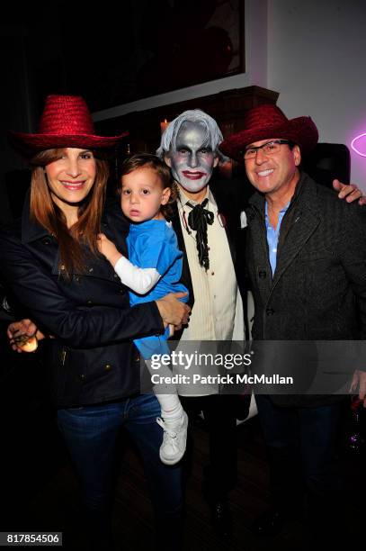 Gayle Sobel, Jake Sobel, R Couri Hay and Dr Howard Sobel attend R COURI HAY hosts a Vampire Halloween Party at R Couri Hay Residence on October 31,...