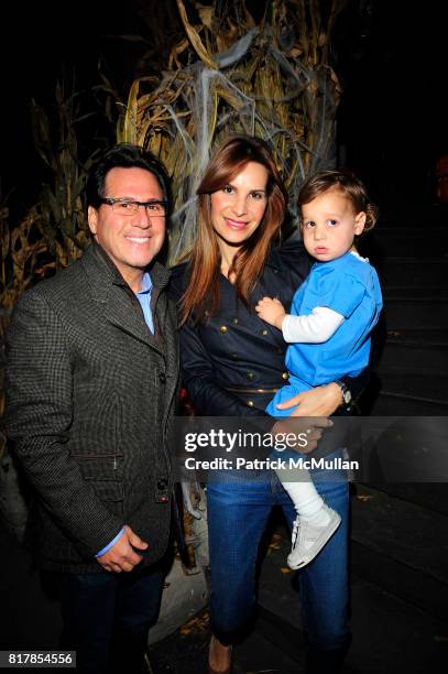 Dr Howard Sobel, Gayle Sobel and Jake Sobel attend R COURI HAY hosts a Vampire Halloween Party at R Couri Hay Residence on October 31, 2010 in New...