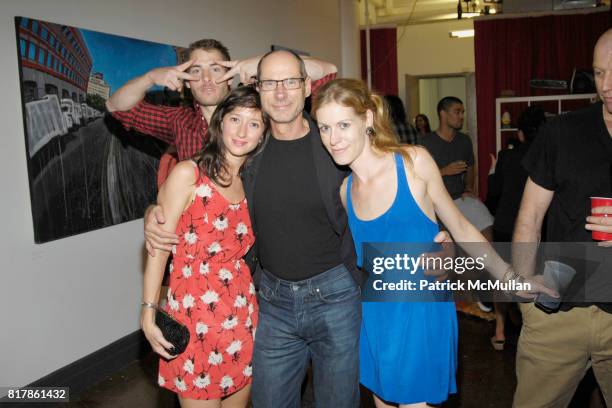 Jason Shaltz, Sandy Soto and Phil Shaltz. Carrie Shaltz attend Adam Suerte, Zach Hyman, The Shaltzes Studio Opening at The Damn on September 24, 2010.