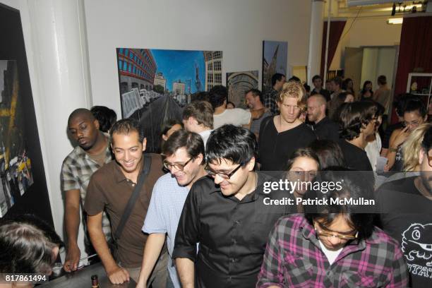 Atmosphere at Adam Suerte, Zach Hyman, The Shaltzes Studio Opening at The Damn on September 24, 2010.