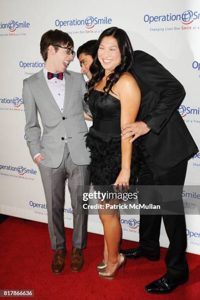 Kevin McHale, John Stamos and Jenna Ushkowitz attend 9th Annual Operation Smile Gala at Beverly Hills Hilton on September 24, 2010 in Beverly Hills,...