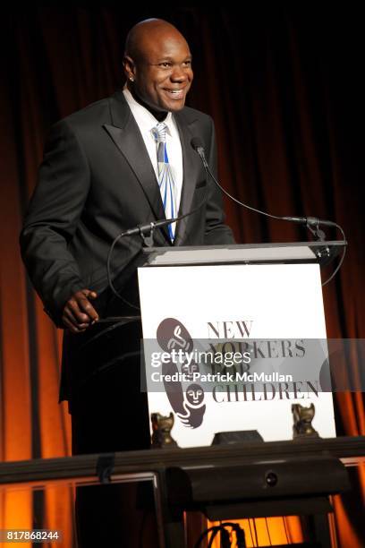 Keith Bulluck attends 2010 New Yorkers For Children Fall Gala presented by CIRCA at Cipriani 42nd on September 21, 2010 in New York City.