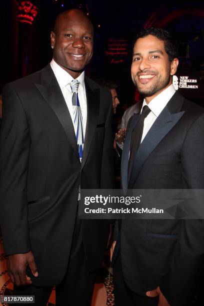 Keith Bulluck and Adam Rodriguez attend 2010 New Yorkers For Children Fall Gala presented by CIRCA at Cipriani 42nd on September 21, 2010 in New York...