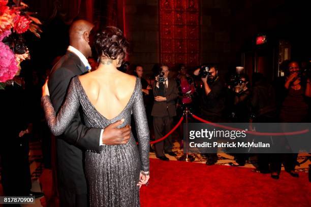 Keith Bulluck and Selita Ebanks attend 2010 New Yorkers For Children Fall Gala presented by CIRCA at Cipriani 42nd on September 21, 2010 in New York...