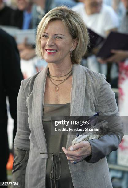 Abba member Frida Reuss attend the Mamma Mia! The Movie world premiere held at the Odeon Leicester Square on June 30, 2008 in London, England.
