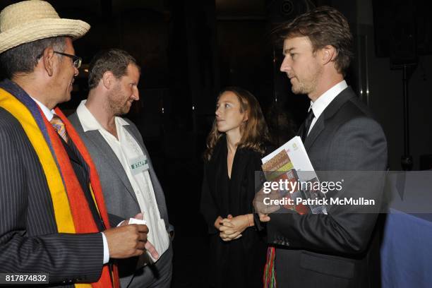 Shauna Robertson and Edward Norton attend UNDP Equator Prize 2010 at The American Museum of Natural History on September 20, 2010 in New York City.