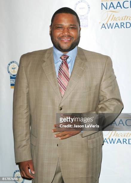 Actor Anthony Anderson attends the 18th Annual NAACP Theater Awards at the Kodak Theater on June 30, 2008 in Hollywood, California.