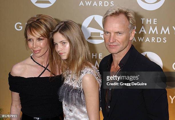 Trudie Styler, daughter Coco and Sting