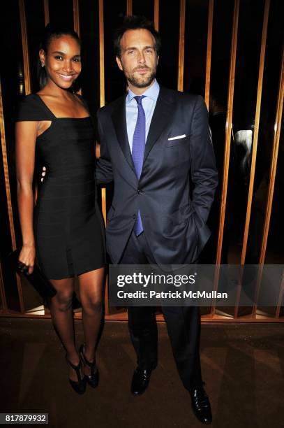 Arlenis Sosa and Miguel Fabregas attend BRAZIL FOUNDATION Gala After-Party at Top of The Standard The Standard Hotel NYC on September 23, 2010 in New...