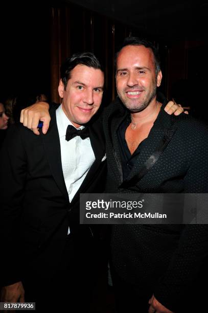 Peter Davis and Scott Buccheit attend BRAZIL FOUNDATION Gala After-Party at Top of The Standard The Standard Hotel NYC on September 23, 2010 in New...