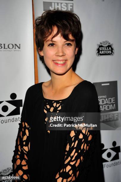 Alice St Clair Erskine attends BRAZIL FOUNDATION Gala After-Party at Top of The Standard The Standard Hotel NYC on September 23, 2010 in New York...