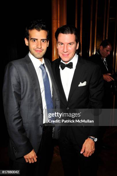 Paul Guevara and Peter Davis attend BRAZIL FOUNDATION Gala After-Party at Top of The Standard The Standard Hotel NYC on September 23, 2010 in New...