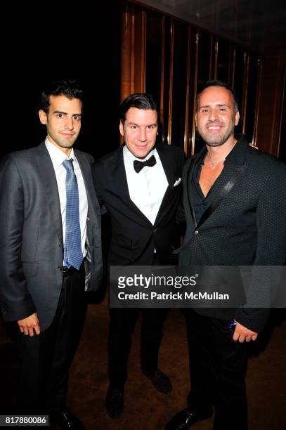 Paul Guevara, Peter Davis and Scott Buccheit attend BRAZIL FOUNDATION Gala After-Party at Top of The Standard The Standard Hotel NYC on September 23,...