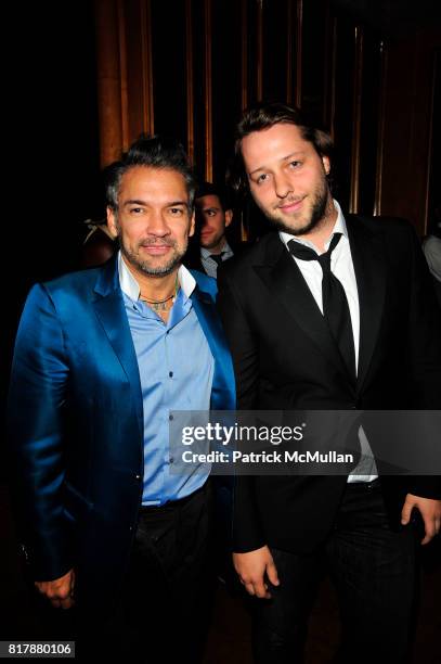 Carlos Mota and Derek Blasberg attend BRAZIL FOUNDATION Gala After-Party at Top of The Standard The Standard Hotel NYC on September 23, 2010 in New...