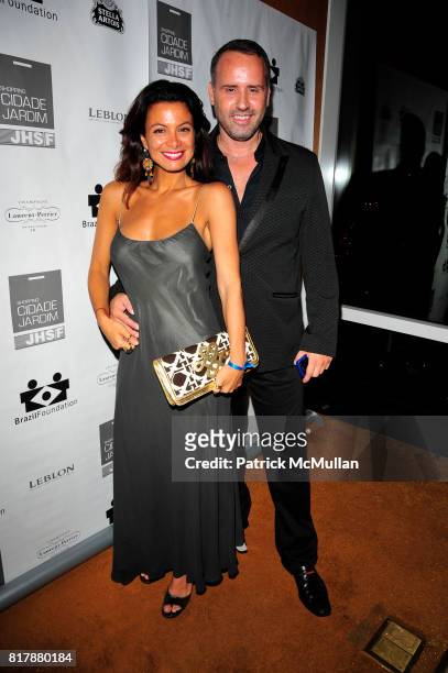 Renata Merriam and Scott Buccheit attend BRAZIL FOUNDATION Gala After-Party at Top of The Standard The Standard Hotel NYC on September 23, 2010 in...