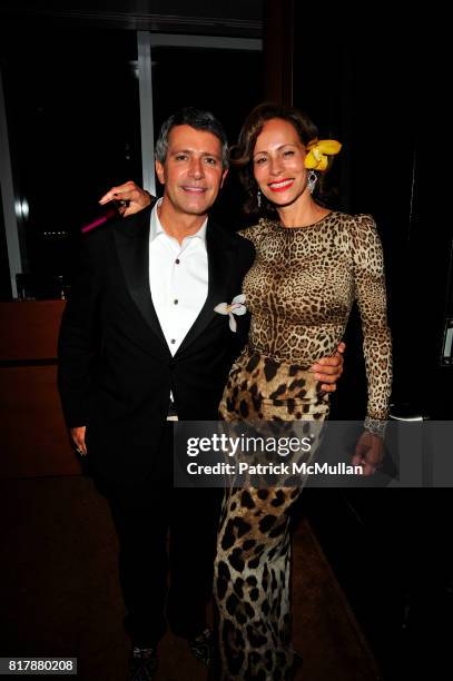 Carlos Souza and Andrea Dellal attend BRAZIL FOUNDATION Gala After-Party at Top of The Standard The Standard Hotel NYC on September 23, 2010 in New...