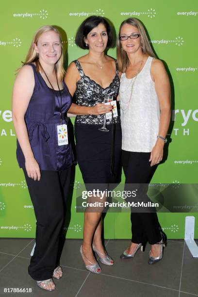 Andrea Tappert, Dora Roman and Lori Flynn attend EVERYDAY HEALTH Anniversary Party at Gansevoort Park Avenue South on September 23, 2010 in New York...