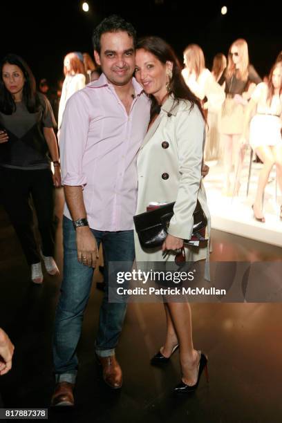 Bibhu Mohapatra and Emma Snowdon Jones attend BIBHU MOHAPATRA Spring 2011 Show at The Box at Lincoln Center on September 14, 2010 in New York City.