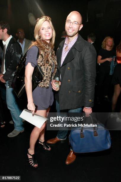 Catherine Moellering and Luis Fernandez attend BIBHU MOHAPATRA Spring 2011 Show at The Box at Lincoln Center on September 14, 2010 in New York City.