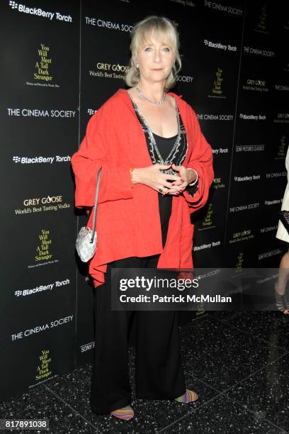 Gemma Jones attends THE CINEMA SOCIETY & BLACKBERRY TORCH host the after party for "YOU WILL MEET A TALL DARK STRANGER" at The Lambs Club at the...