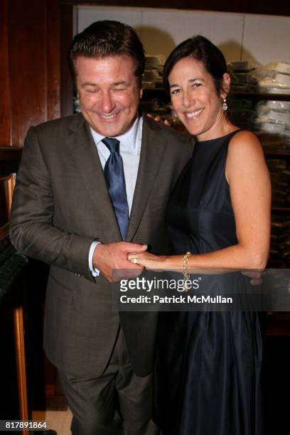 Alec Baldwin and Lisa Birnbach attend The launch of "True Prep" at Brooks Brothers on September 14, 2010 in New York.