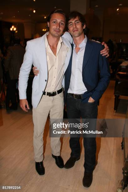 Charlie Nordeen and James Marshall attend The launch of "True Prep" at Brooks Brothers on September 14, 2010 in New York.