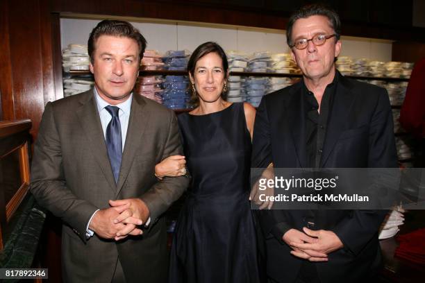 Alec Baldwin, Lisa Birnbach and Kurt Anderson attend The launch of "True Prep" at Brooks Brothers on September 14, 2010 in New York.