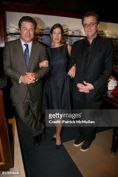 Alec Baldwin, Lisa Birnbach and Kurt Anderson attend The launch of "True Prep" at Brooks Brothers on September 14, 2010 in New York.
