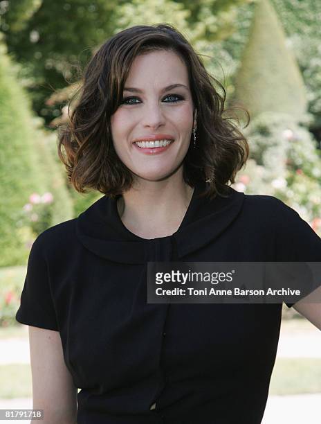 Liv Tyler attends the Dior '09 Spring Summer Haute Couture fashion show at the Rodin Museum on June 30, 2008 in Paris, France.