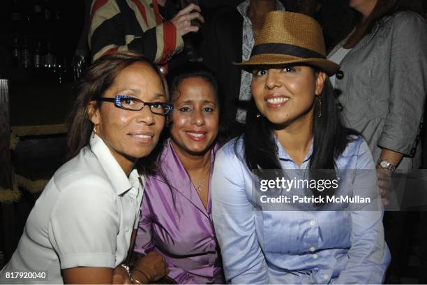 Wendy Li, Rafaela Hernandez and Fanny Gotphall attend Gramercy Park Hotel Presents Liza Minnelli Live At The Rose Bar Sessions at Rose Bar on...