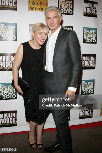Catherine Martin and Baz Luhrmann attend THE NEW YORK THEATRE FESTIVAL 2010 OPENING NIGHT GALA at Hudson Terrace on September 27, 2010 in New York...