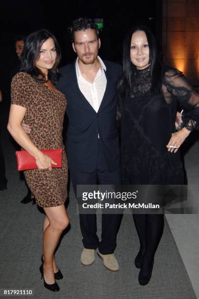 Rosetta Getty, Balthazar Getty and Eva Chow attend Fashioning Fashion Private Dinner at the Los Angeles County Museum of Art Sponsored by Van Cleef &...