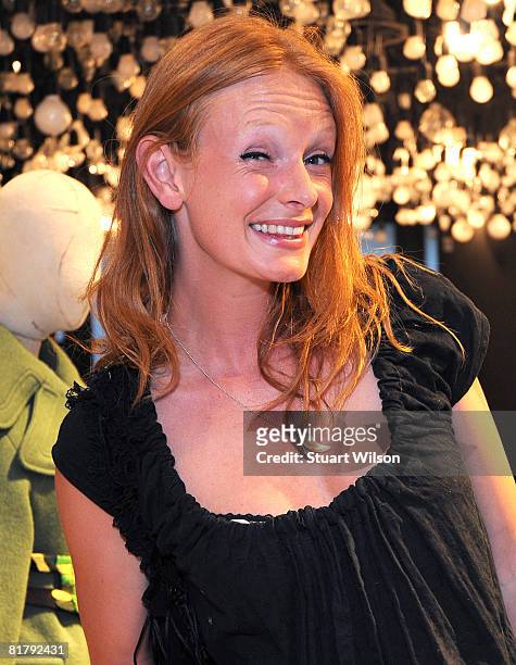 Model Olivia Inge attends the Aquascutum Autumn/Winter Catwalk Collection launch party at Bluebird, Kings Road on July 01, 2008 in London, England.