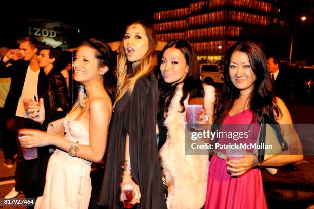 Marie Pascal, Rumi Neely, Ia and Holla Suan Gray attend ALEXANDER WANG After Party at Edison Parking Lot on September 11, 2010 in New York City.