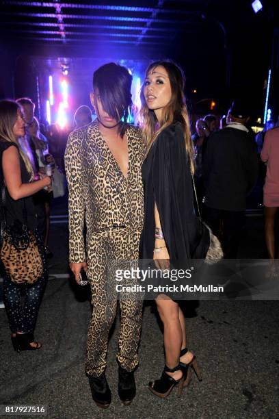 Bryanboy and Rumi Neely attend ALEXANDER WANG After Party at Edison Parking Lot on September 11, 2010 in New York City.