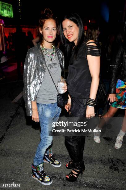 Taylor Tomas Hill and Robyn Berkley attend ALEXANDER WANG After Party at Edison Parking Lot on September 11, 2010 in New York City.