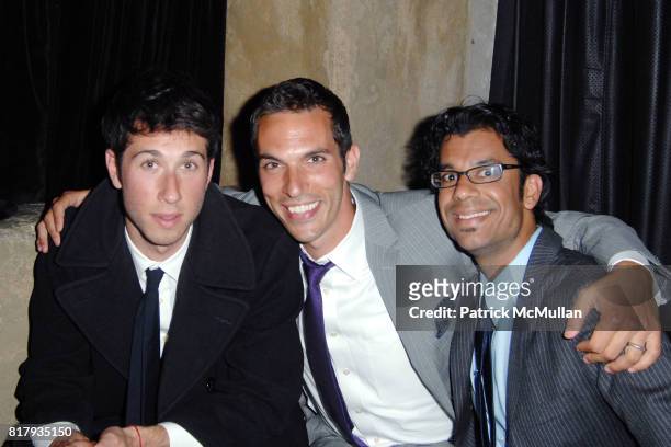 Peter Murray, Ari Shapiro and Mahek Shah attend Pink Martini at the Hollywood Bowl After Party Hosted by Paper Magazine at Teddy's at the Roosevelt...